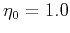 $\eta _0=1.0$