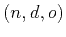$ (n,d,o)$