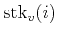 $\displaystyle \textrm{stk}_{v}(i)$