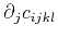 $ \partial_j c_{ijkl}$