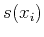 $ s(x_i)$