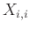 $X_{i,i}$